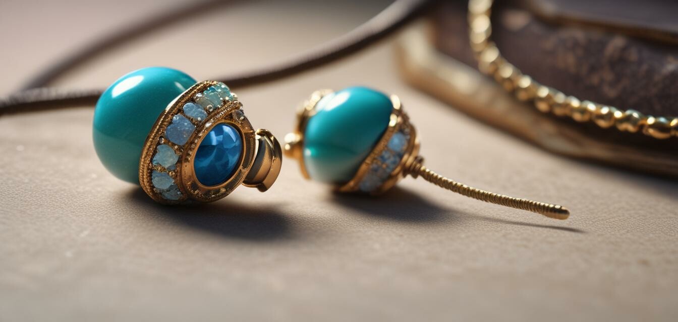 Gemstone earphone wraps being used in an artistic setting