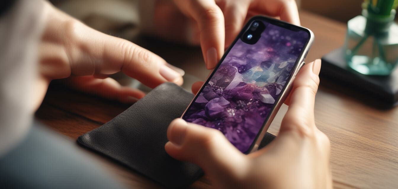 Gemstone phone sleeve care