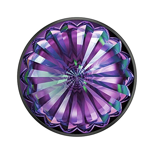 Purple geometric crystal-like pattern